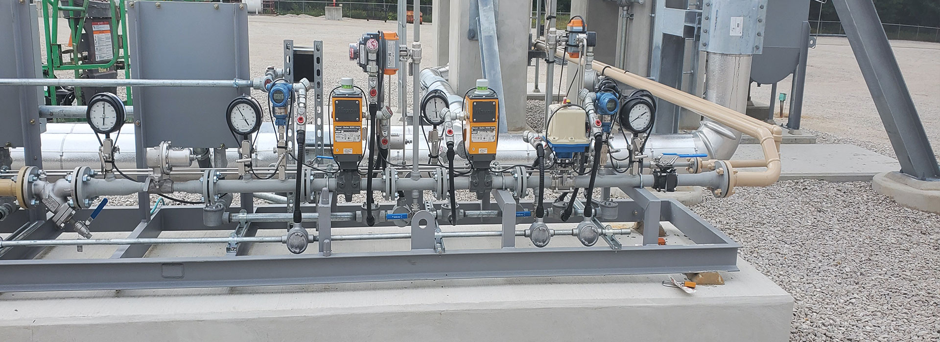 Fuel skid meter run